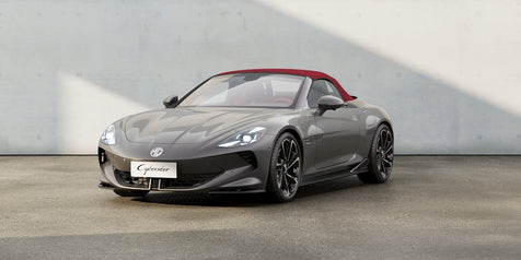 MG Cyberster 4WD Camdem grey / Toit rouge / Intérieur rouge/noir